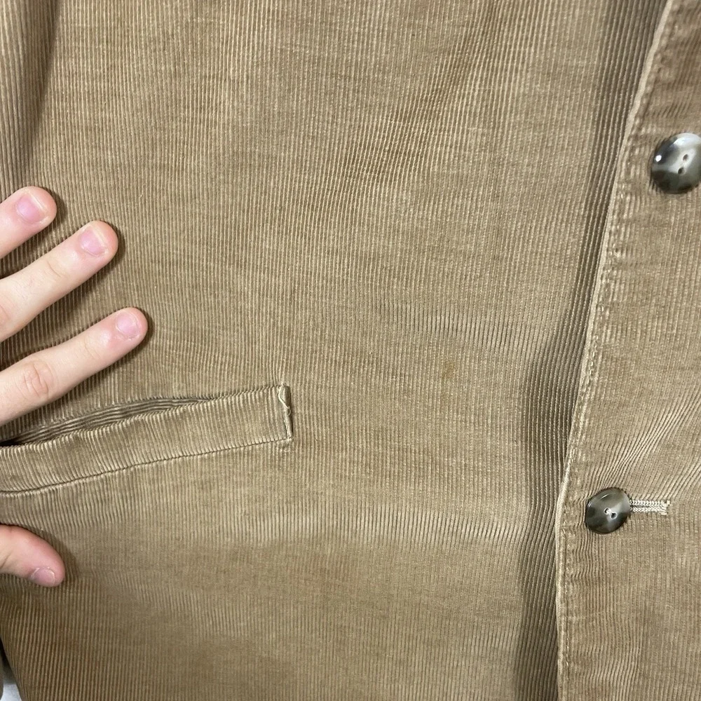 True Vtg 50s 60s Field & Stream Corduroy Blazer Jacket Sport Coat Mens 44 Cotton